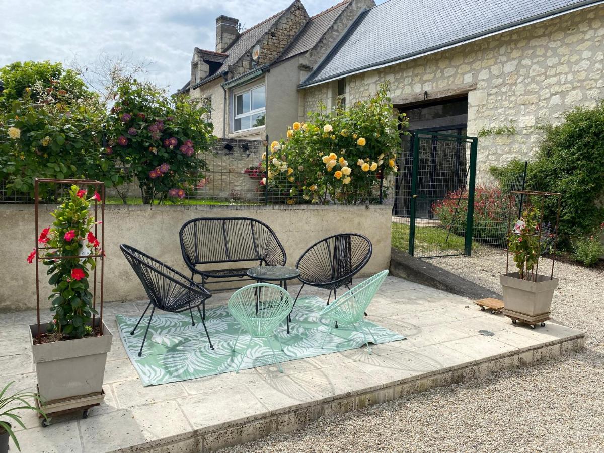 Studio Indre, La halte de Cuzé, aux abords de la Loire à vélo Huismes Exterior foto